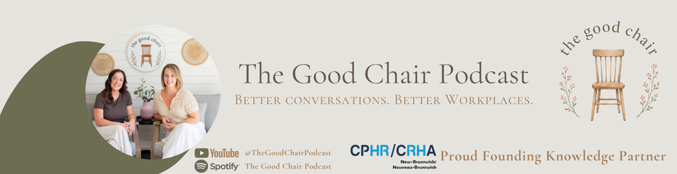The Good Chair Podcast Website Banner EN